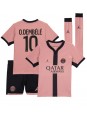 Paris Saint-Germain Ousmane Dembele #10 Ausweichtrikot für Kinder 2024-25 Kurzarm (+ Kurze Hosen)